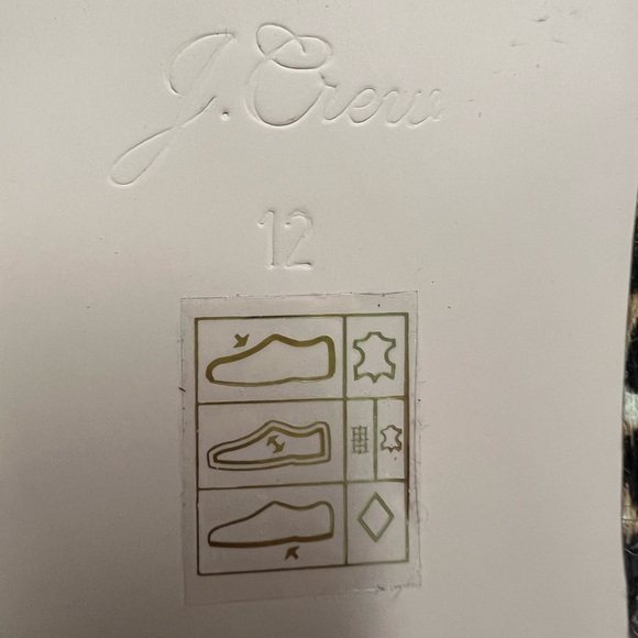 J. Crew Calf hair Zoe Leopard Ballet Flats Slip on Size 12 - Picture 8 of 9